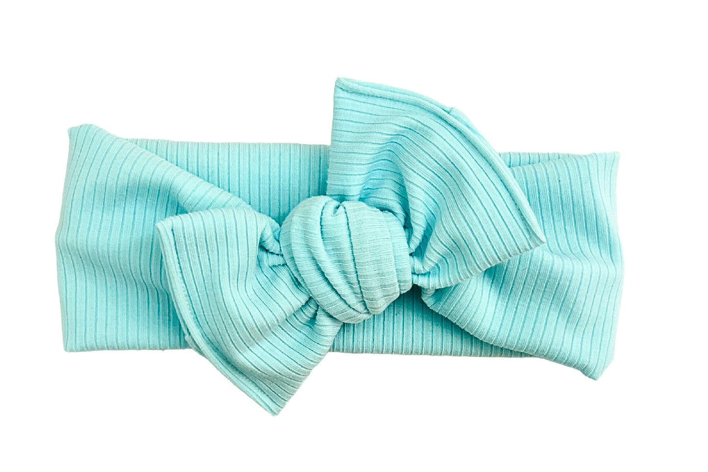 Perfect Minty Blue Rib Spring Bow
