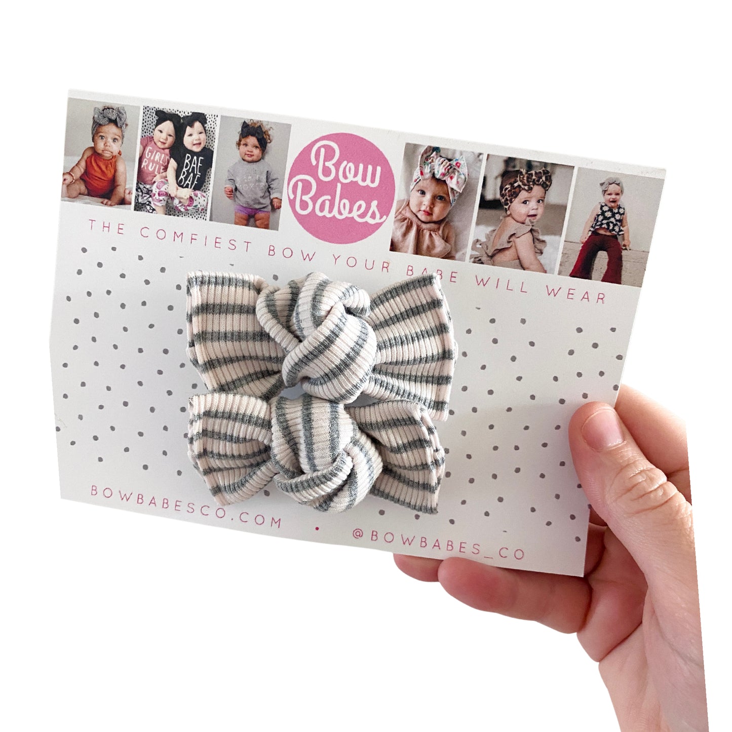 Gray Stripe Rib Piggy Set