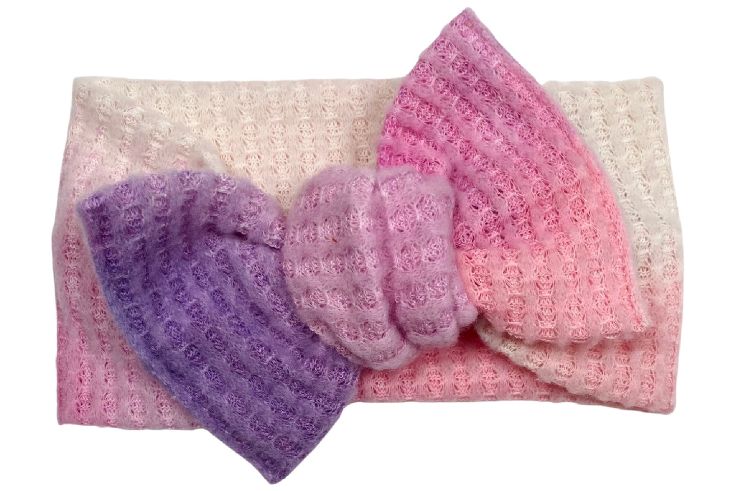 Pink & Purple Fuzzy Waffle Tie-dye