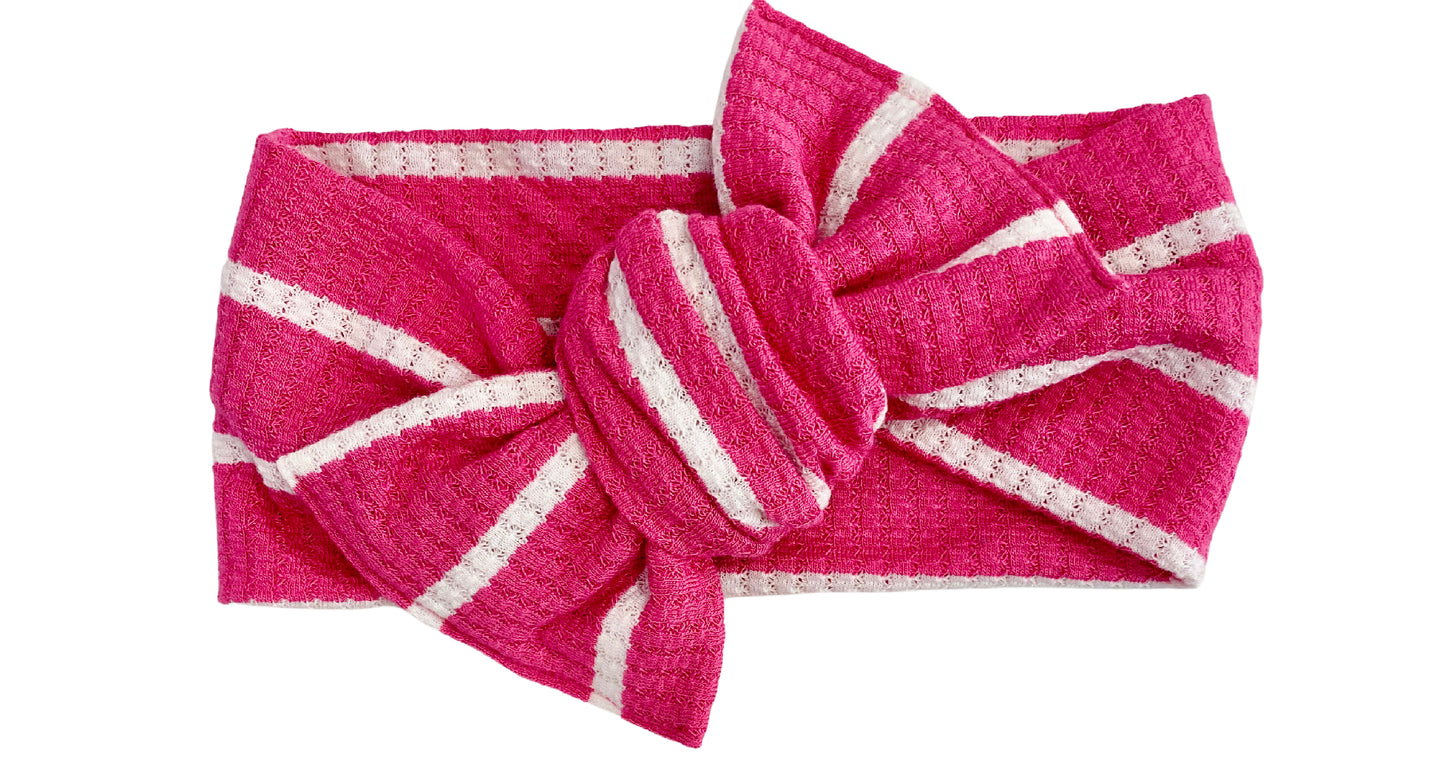 Hot Pink w/ White Stripe