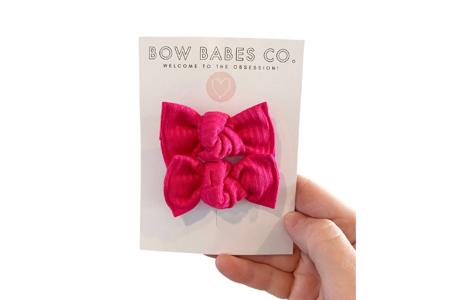 Piggy Set: Magenta Pink Rib